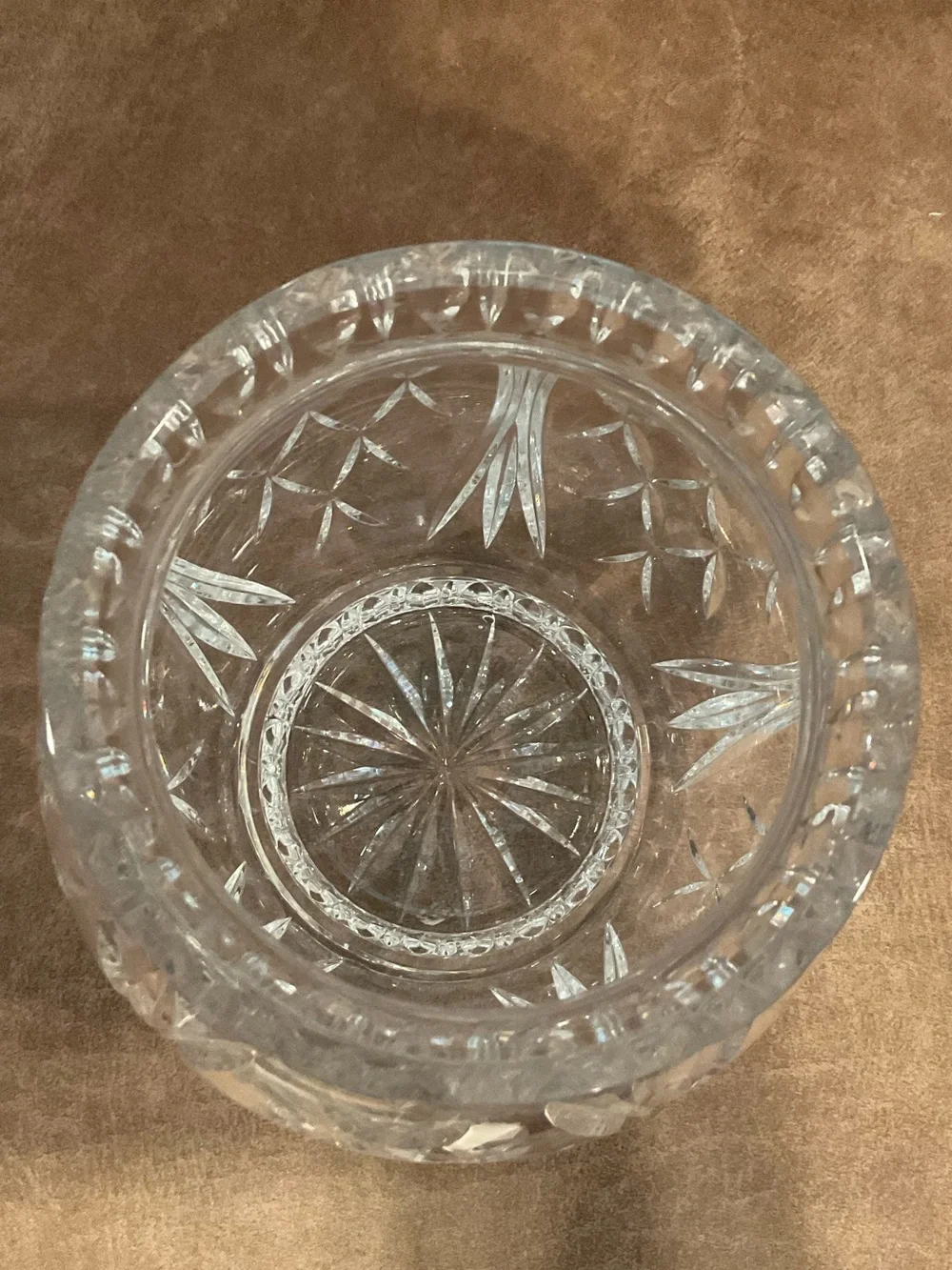 Vintage Crystal Cut Vase
